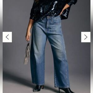 Kenna Mid-Rise Heritage Barrel Jeans by Anthropologie size 25